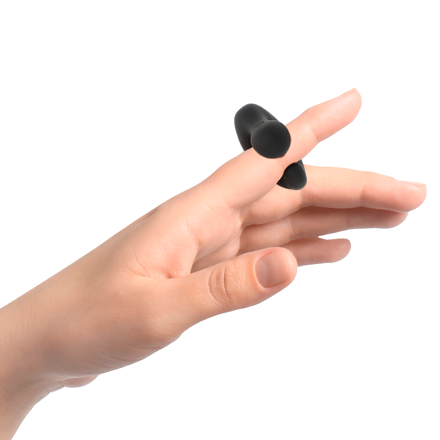 Stimolatore Clitoride a Ditale Black&Silver Duckymania — Silicone