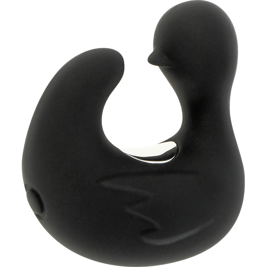 Stimolatore Clitoride a Ditale Black&Silver Duckymania — Silicone