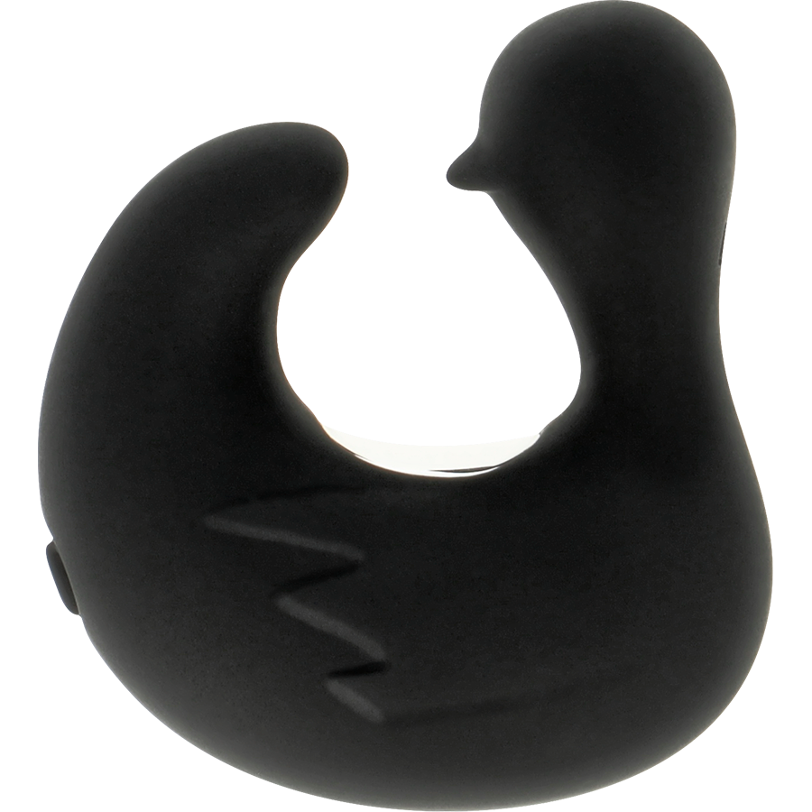 Stimolatore Clitoride a Ditale Black&Silver Duckymania — Silicone
