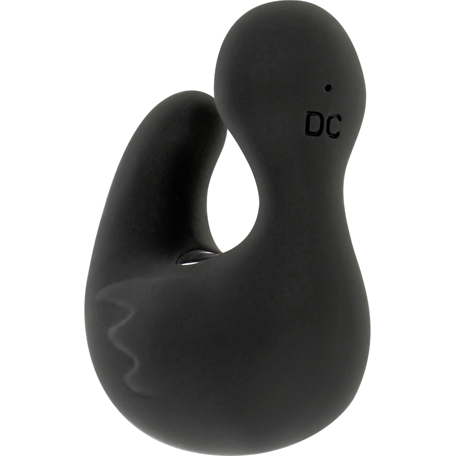 Stimolatore Clitoride a Ditale Black&Silver Duckymania — Silicone