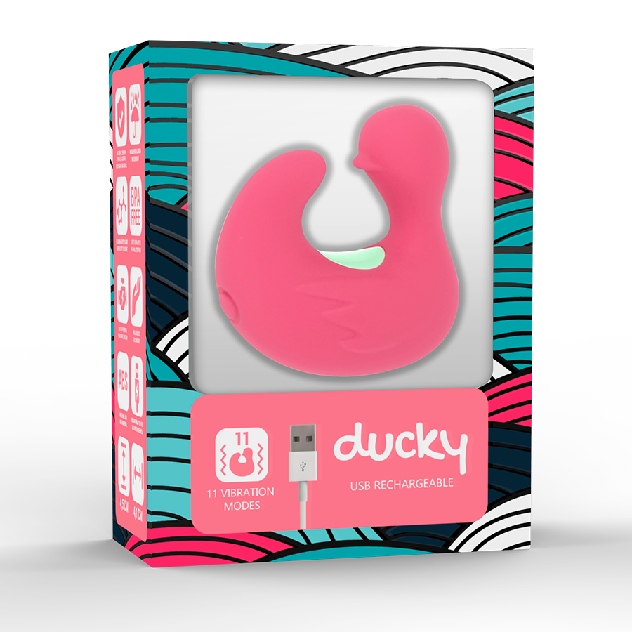 Stimolatore Ditale Vibrante Happy Loky Duckymania — Silicone