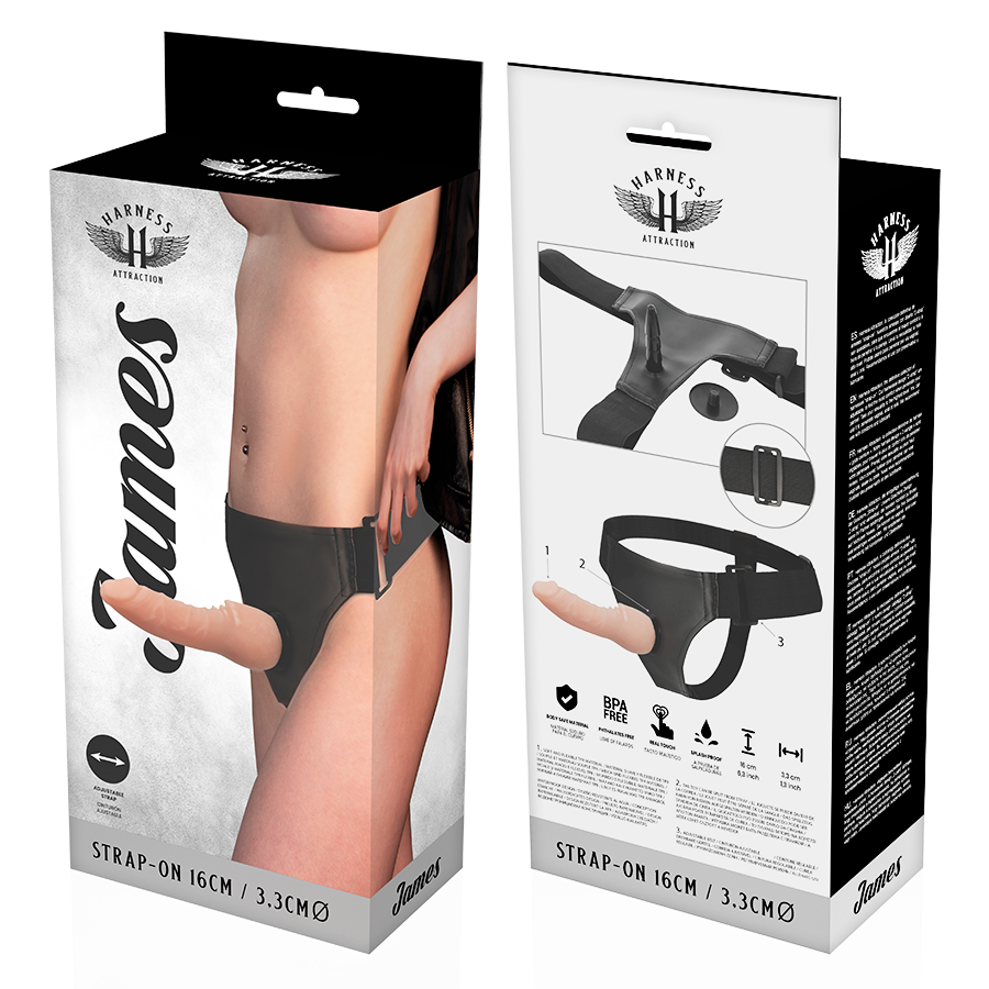 Imbracatura Strapless Harness Attraction James — 16 cm