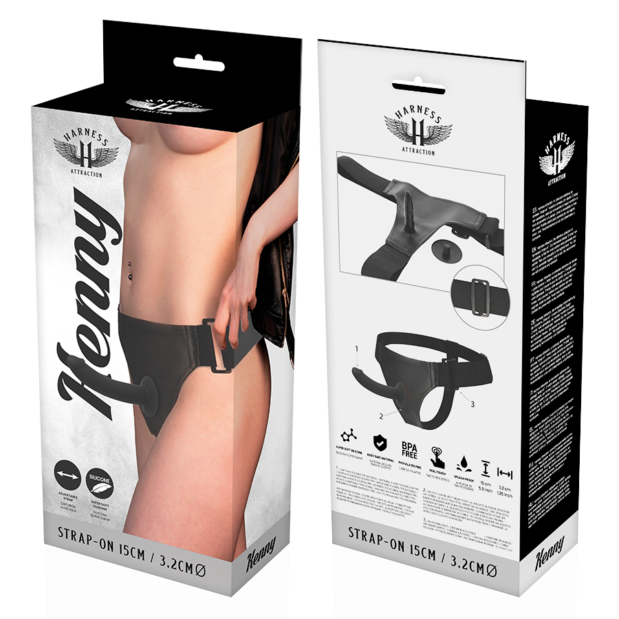 Imbracatura Strapless Harness Attraction Kenny — Silicone 15 cm