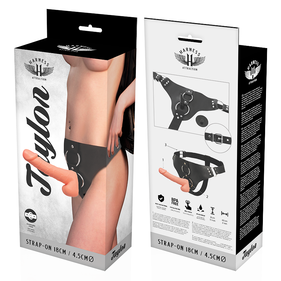 Imbracatura Strapless Harness Attraction Taylor Deluxe — 18 cm