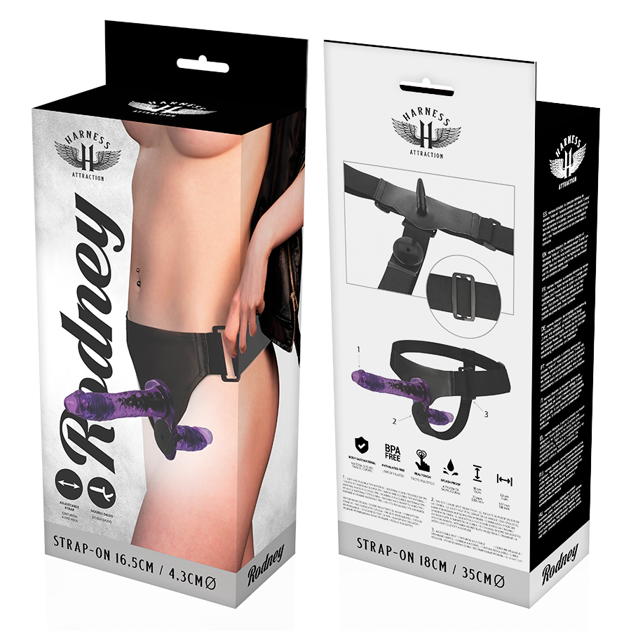Imbracatura Strapless Doppia Harness Attraction Rodney — 18 cm