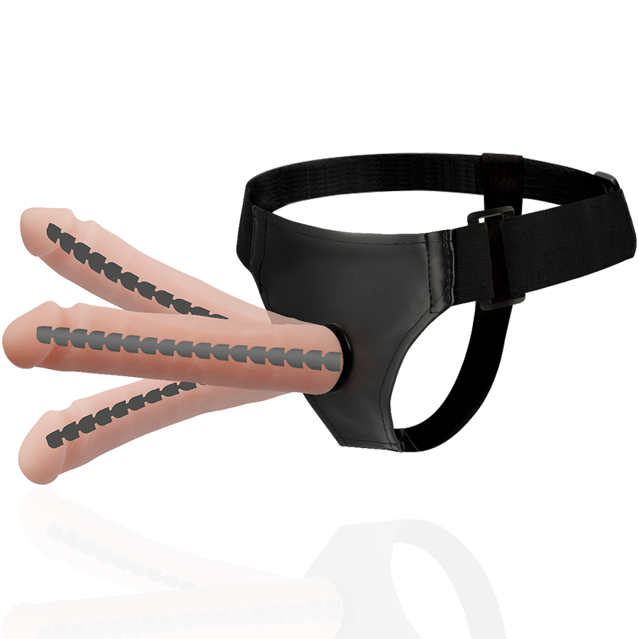 Imbracatura Strapless con Dildo Realistico Harness Attraction Derick — 22,5 cm