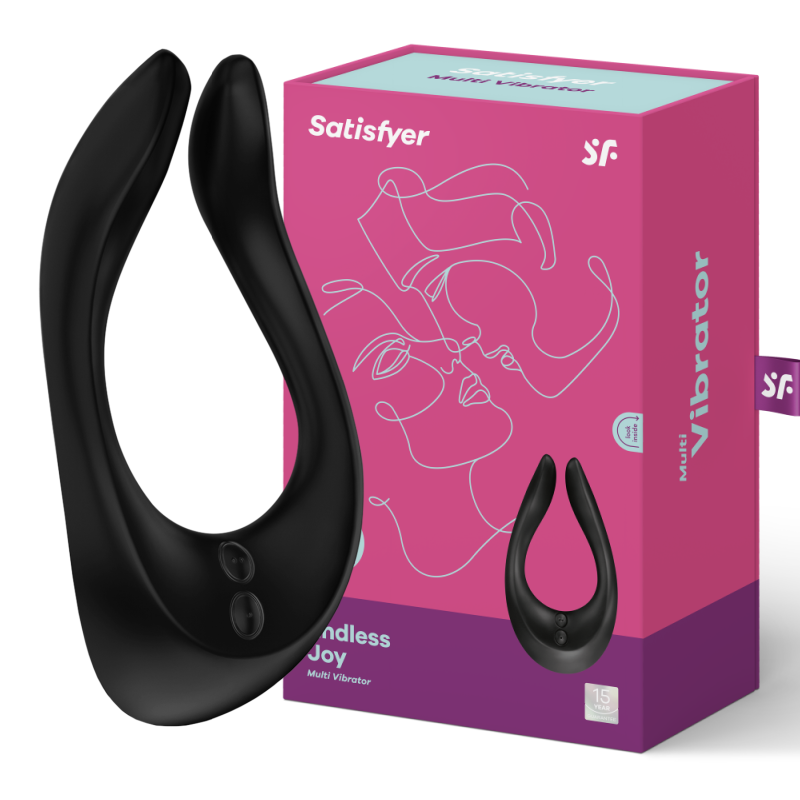 Anello Fallico Vibrante Satisfyer Partner Multifun 2 — Nero