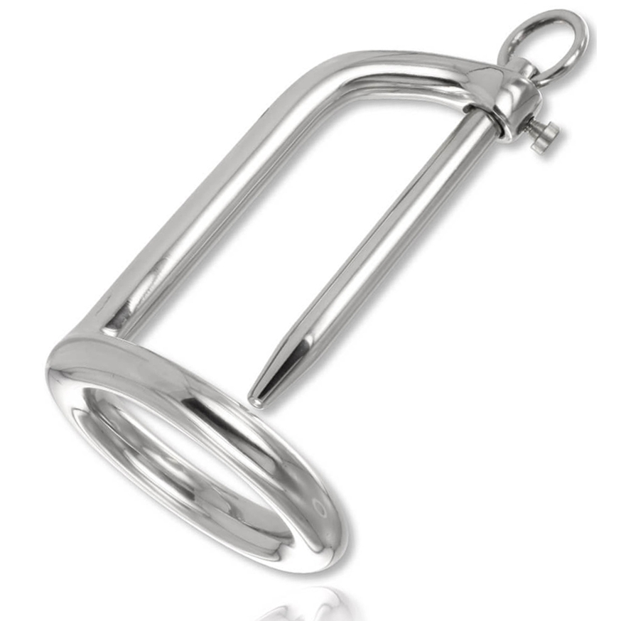 Anello Fallico con Plug Uretrale Metal Hard — Acciaio Chirurgico