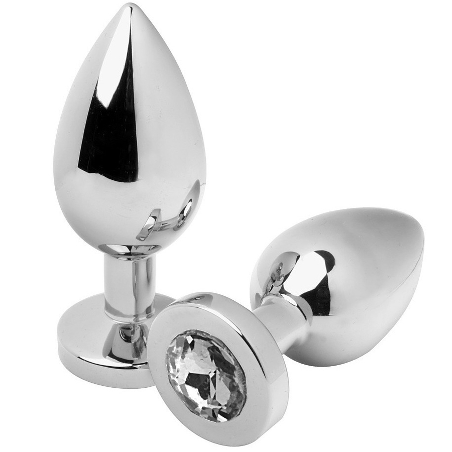 Plug Anale in Acciaio con Cristallo Metal Hard Diamond — 5,71 cm