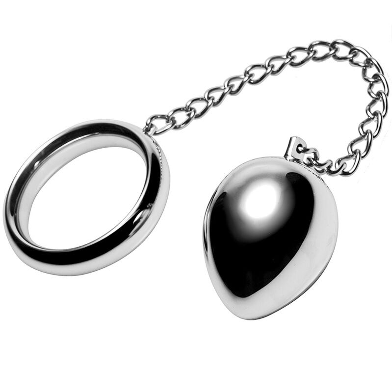 Anello Fallico con Plug Anale Metal Hard — Acciaio 50 mm