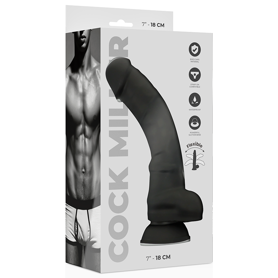 Dildo Realistico Articolabile Cock Miller — Silicone 18 cm