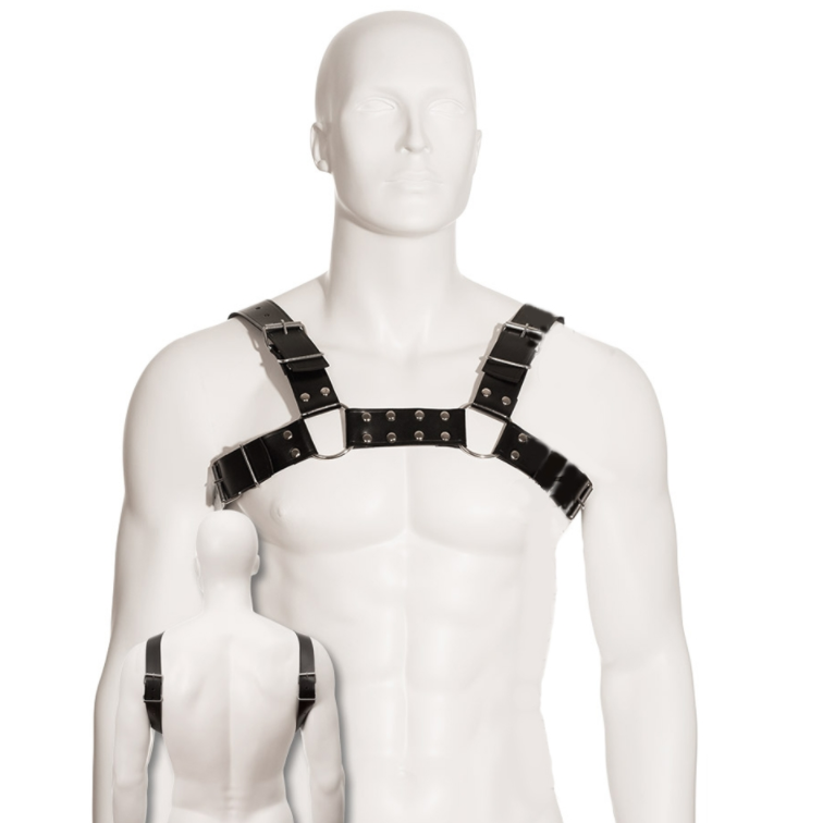 Imbracatura BDSM Bull Dog Leather Body — Nera