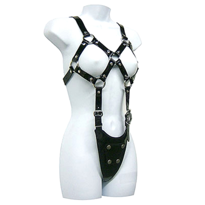 Imbracatura BDSM Corpo Esposto Leather Body — Donna
