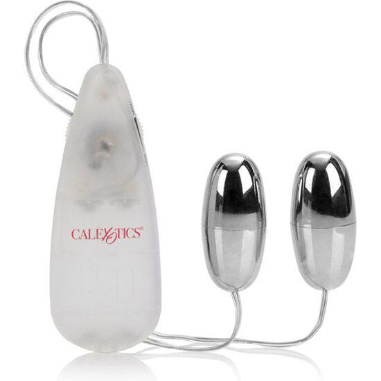 Uovo Vibrante Doppio Calexotics Pocket Exotics — ABS Argento