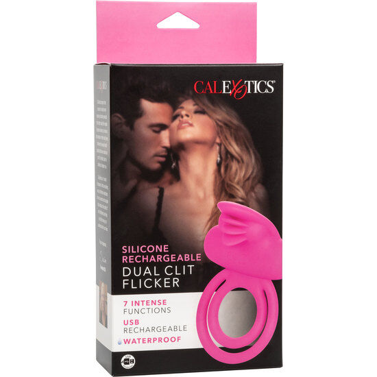 Stimolatore Clitoride Doppio Vibrante Calexotics — 7 Modalità