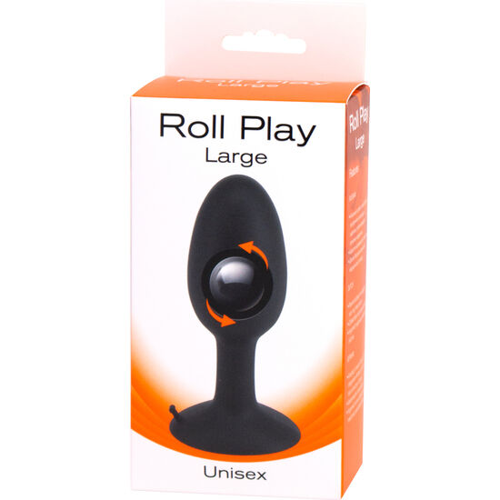 Plug Anale con Sfera Rotante Seven Creations Roll Play — 12 cm