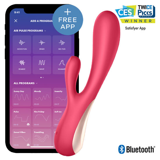 Vibratore con App Satisfyer Mono Flex — Rosso