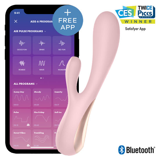 Vibratore con App Satisfyer Mono Flex — Rosa