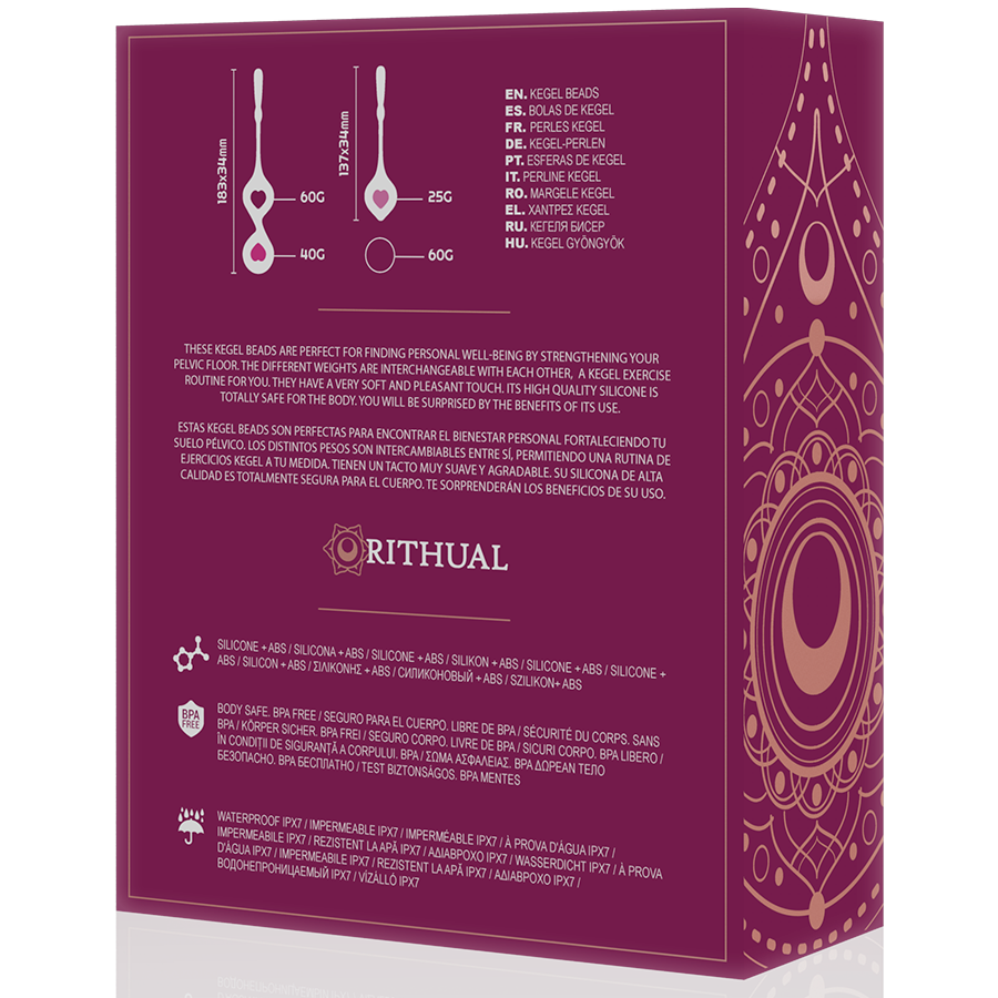 Kit Palline Vaginali Allenamento Pelvico Rithual Deva — 4 Pesi