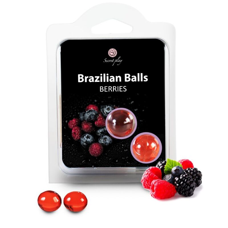 Olio da Massaggio Erotico Secretplay Palle Brasiliane — 2 Unità