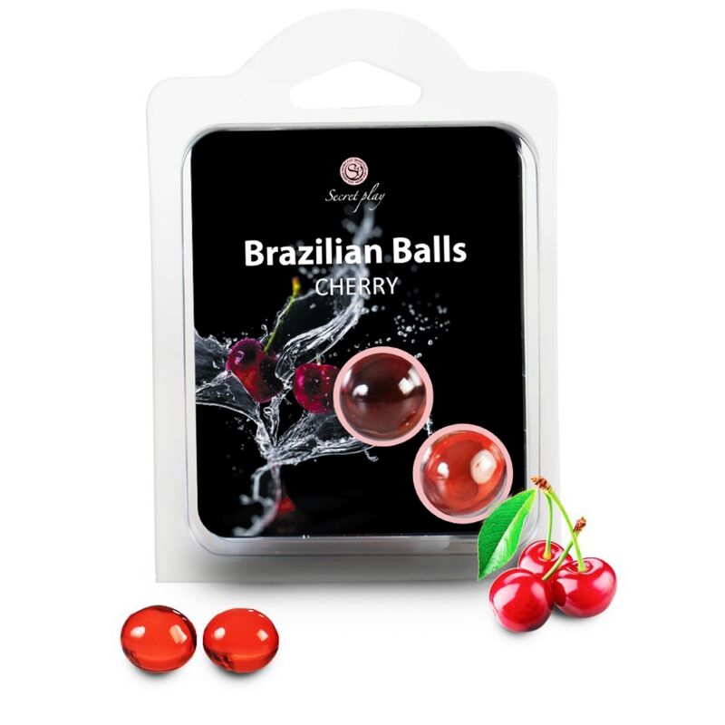 Olio da Massaggio Erotico Secretplay Brazilian Balls — Ciliegia