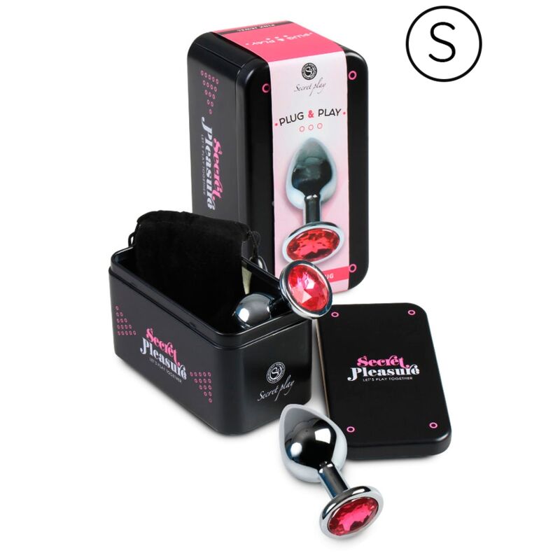 Plug Anale in Alluminio Secretplay — 7 cm, Fucsia