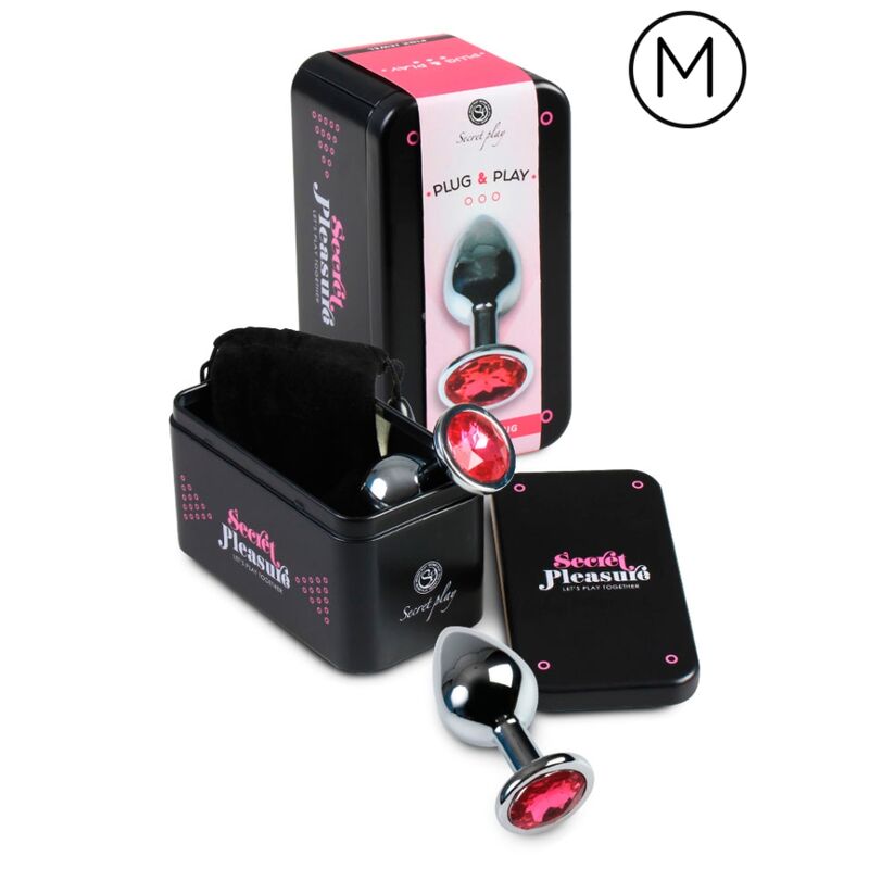 Plug Anale in Alluminio Secretplay — 8 cm, Fucsia