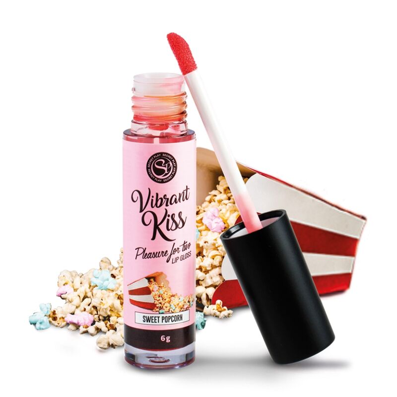 Lucidalabbra Vibrante Stimolante Secretplay Vibrant Kiss — Popcorn