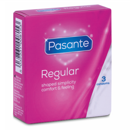 Preservativo Classico Pasante Regular — 54 mm, 3 Unità