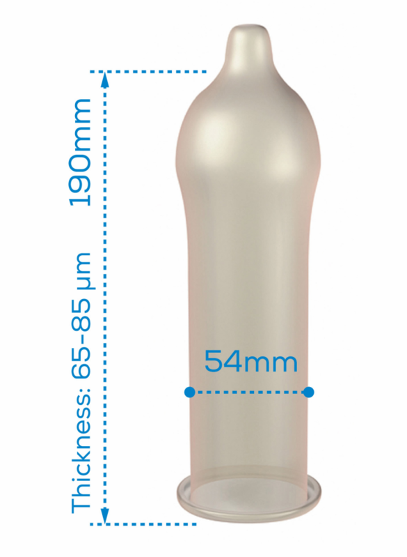 Preservativo Classico Pasante Regular — 54 mm, 3 Unità
