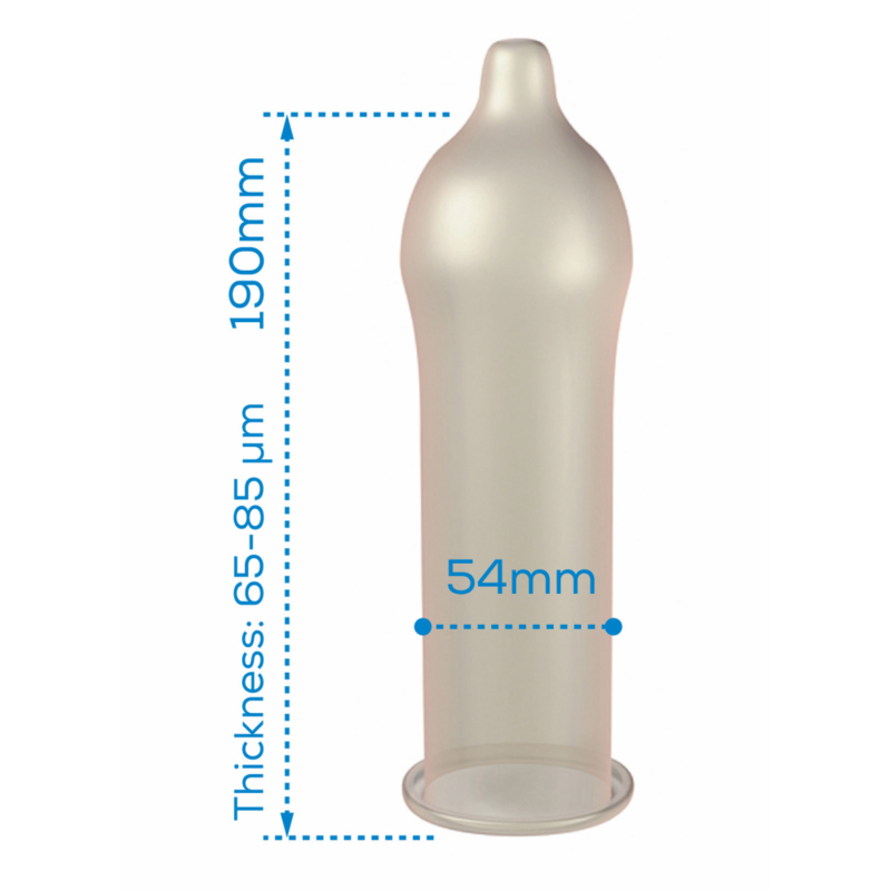 Preservativo Classico Pasante Regular — 54 mm, 3 Unità