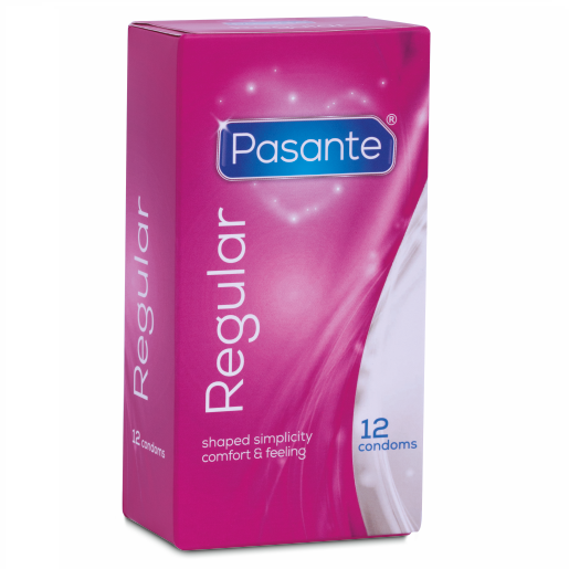 Preservativi Regolari Pasante Regular — 12 Pezzi, 54 mm
