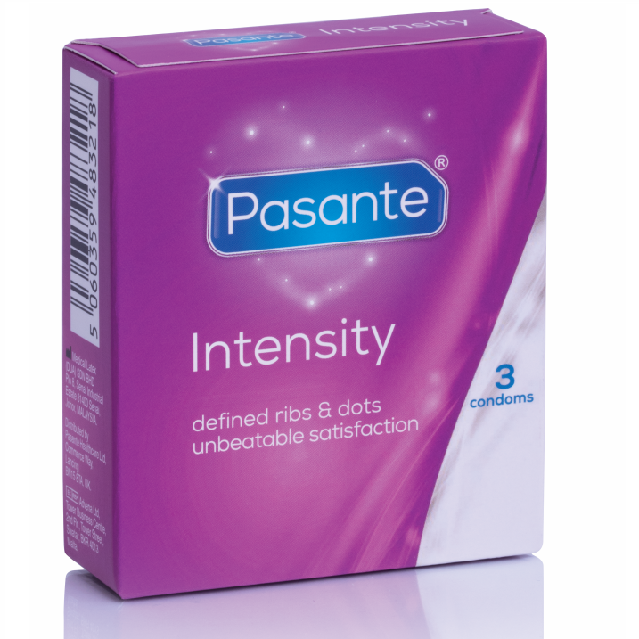 Preservativi con Nervature e Punti Pasante Ribs & Dots — 3 pz