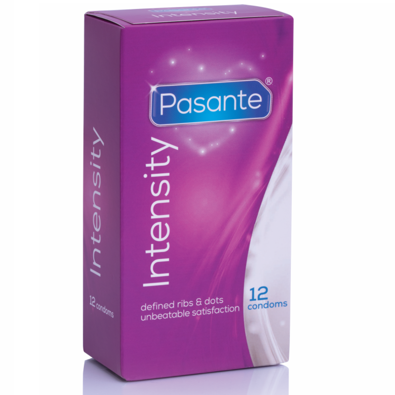 Preservativi con Nervature e Punti Pasante Ribs & Dots — 12 pz
