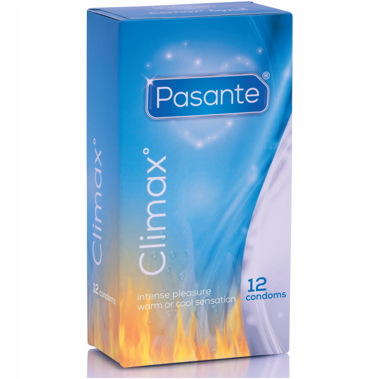 Preservativi a Coste Pasante Climax — Caldo/Freddo, 12 pz