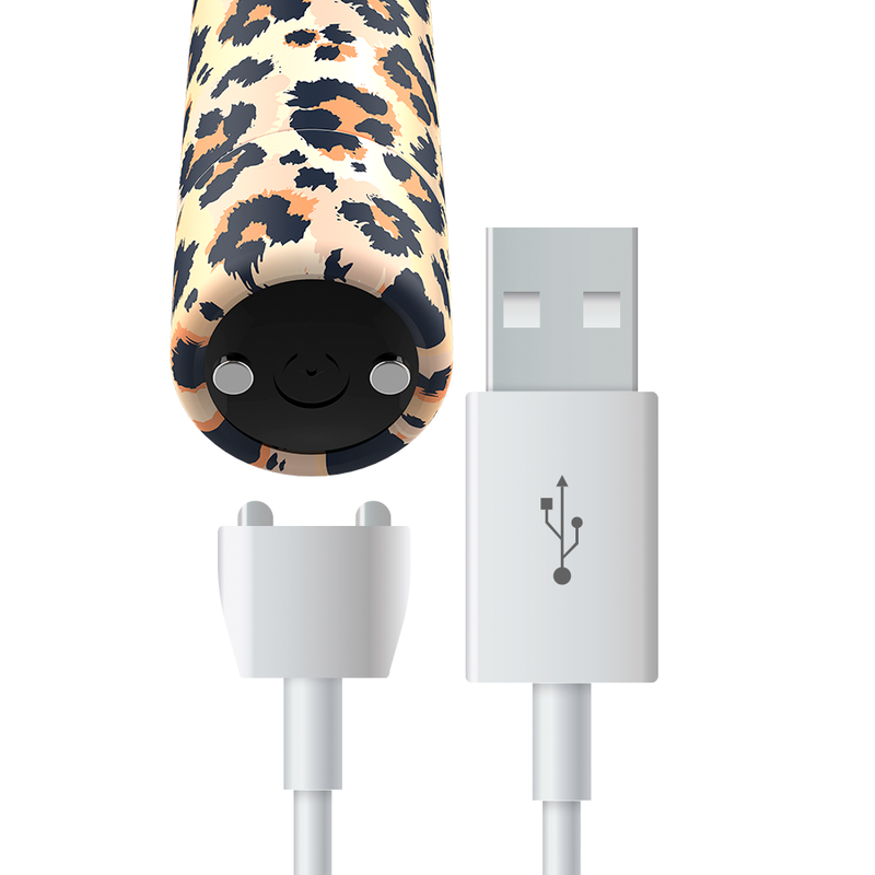 Uovo Vibrante Ricaricabile Custom Bullets Leopard — 10 Modalità
