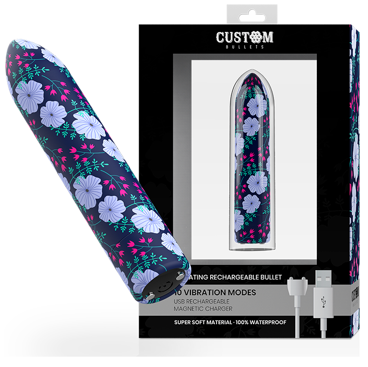 Uovo Vibrante Ricaricabile Custom Bullets Primavera — 10 Intensità