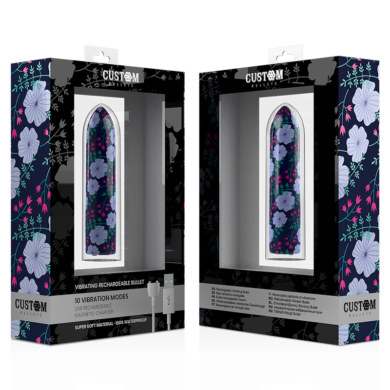 Uovo Vibrante Ricaricabile Custom Bullets Primavera — 10 Intensità