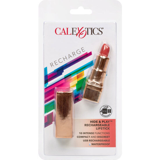 Vibratore Bullet Rossetto Calexotics Hide & Play — Ricaricabile