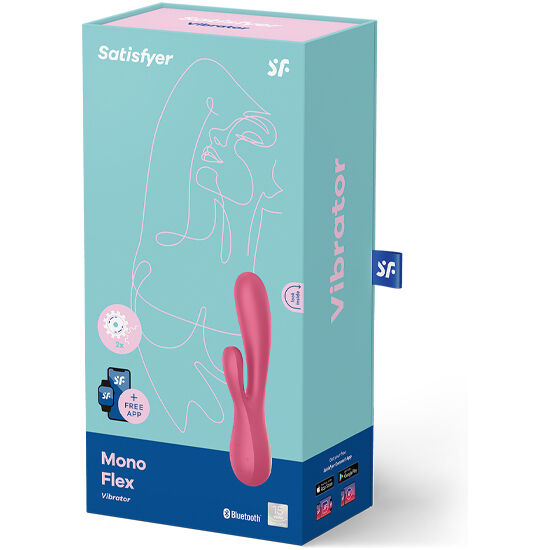 Vibratore con App Satisfyer Mono Flex — Rosso