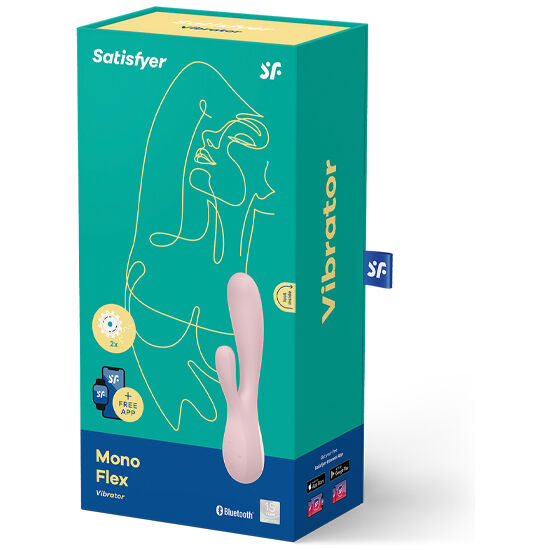 Vibratore con App Satisfyer Mono Flex — Rosa