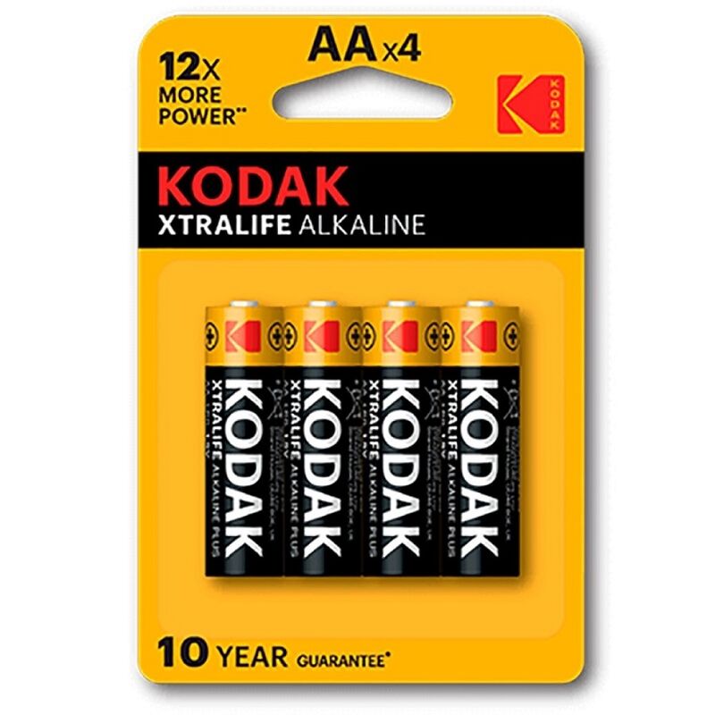 Batterie Alcaline AA Kodak Xtralife LR6 — 4 Unità