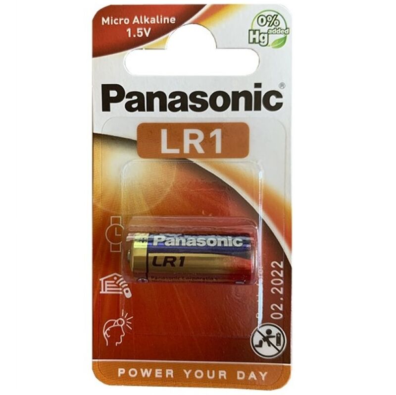 Batteria Alcalina LR1 1.5V Panasonic — 1 Unità