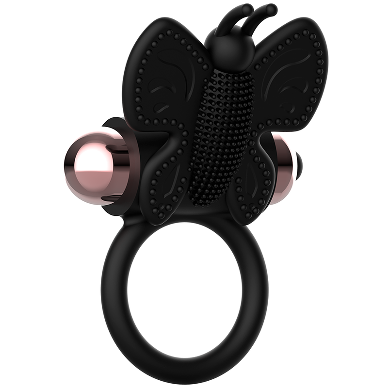 Anello Fallico Vibrante Coquette Chic Desire — Nero/Oro