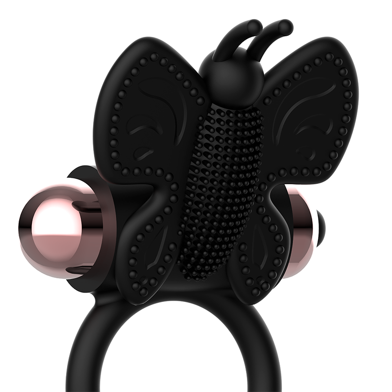 Anello Fallico Vibrante Coquette Chic Desire — Nero/Oro