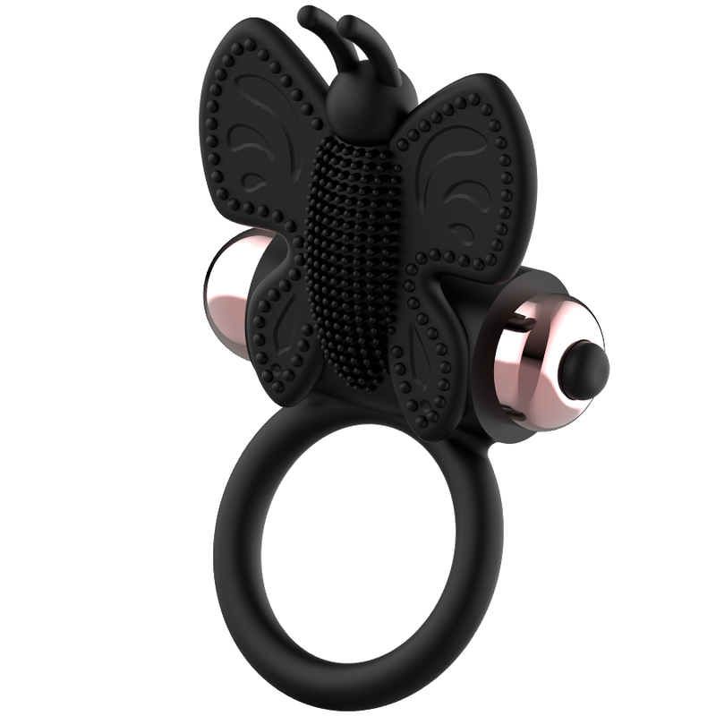 Anello Fallico Vibrante Coquette Chic Desire — Nero/Oro