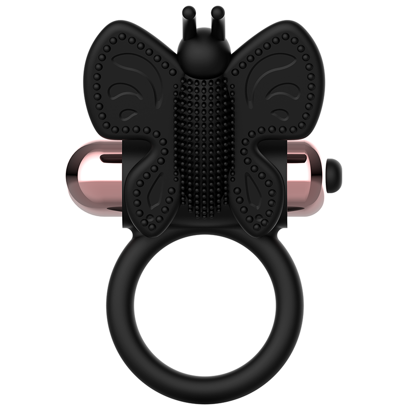 Anello Fallico Vibrante Coquette Chic Desire — Nero/Oro