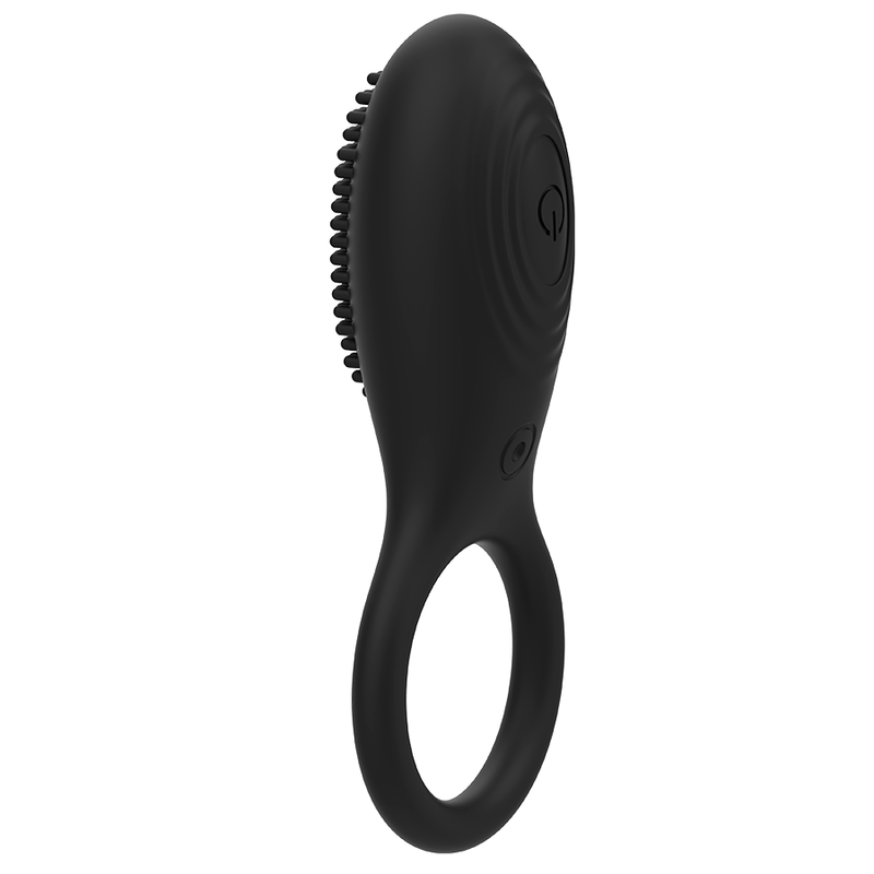 Anello Fallico Vibrante con Telecomando Coquette Chic Desire — Nero/Oro