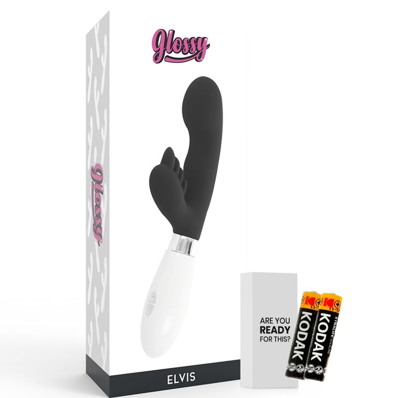 Vibratore Rabbit Bimotore Glossy Elvis — Silicone, 10 Funzioni