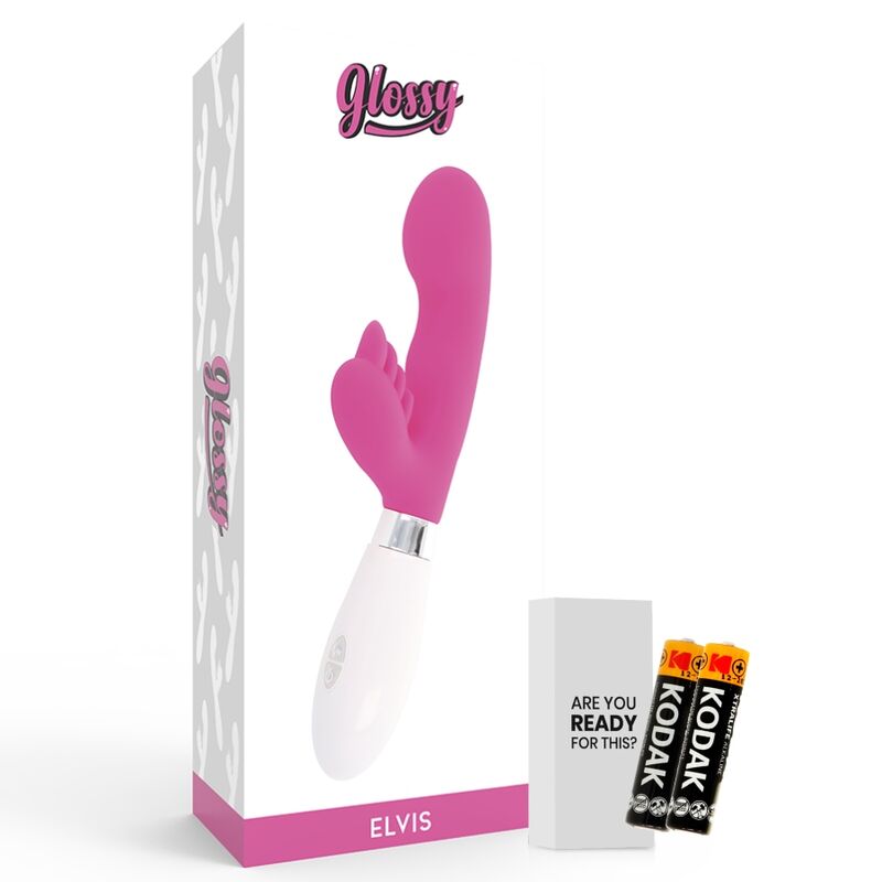 Vibratore Rabbit Bimotore Glossy Elvis — Silicone, 10 Funzioni